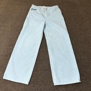 PacSun Kids 90s Carpenter Jeans 12 Pastel Blue Denim Straight Leg Streetwear